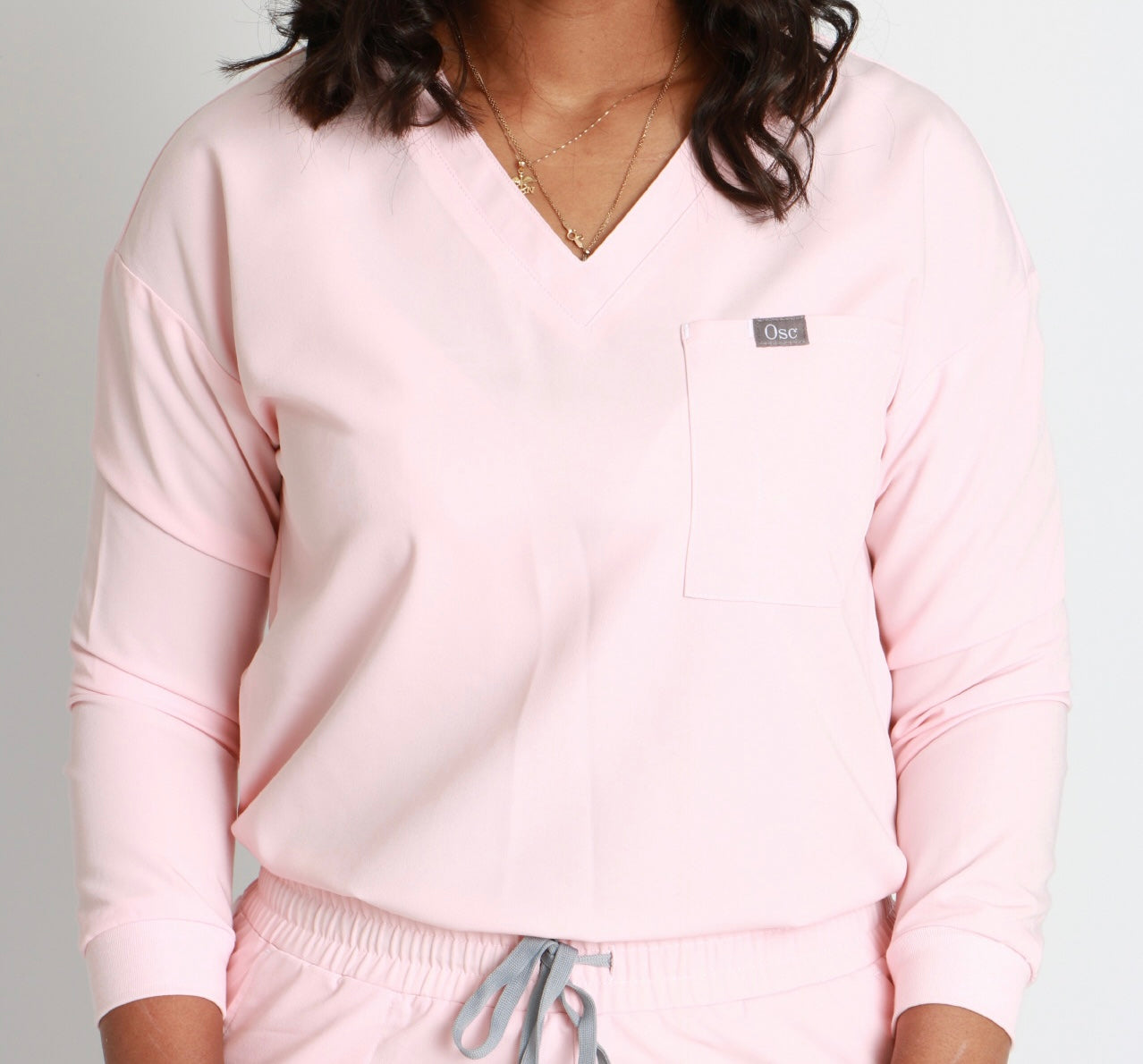 Long Sleeve Scrub Top