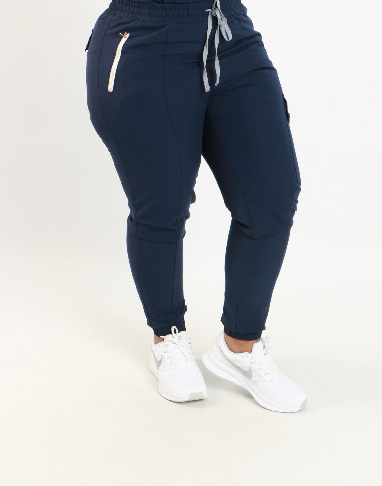 Half Zip Jogger Scrub Pants