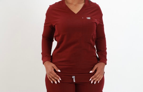 Long Sleeve Scrub Top