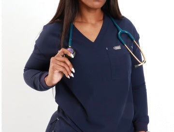 Long Sleeve Scrub Top